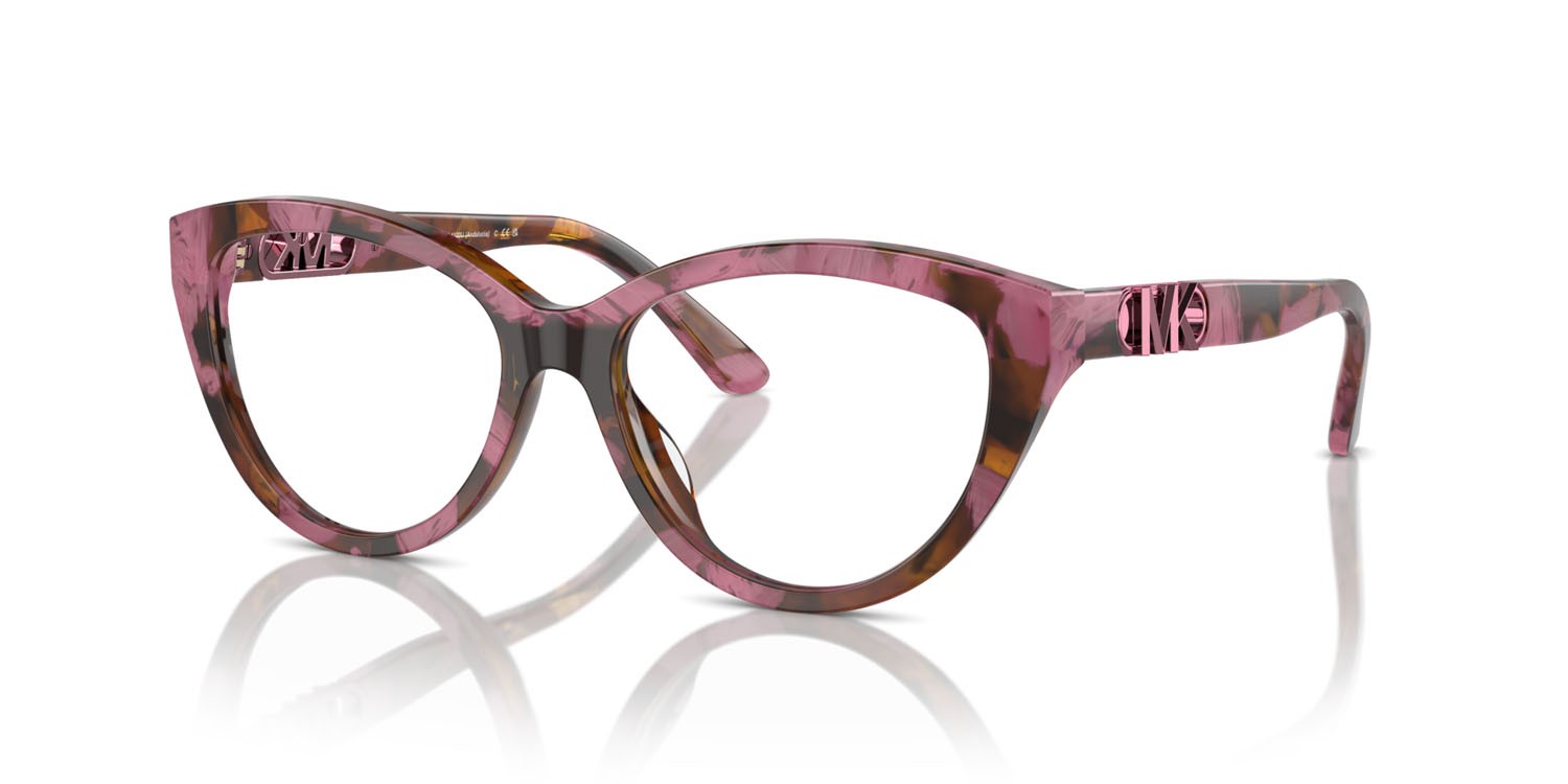 Occhiali da vista Michael Kors Andalucia MK 4120U (3998) colore plum graphic tortoise forma cat eye lenti lente demo