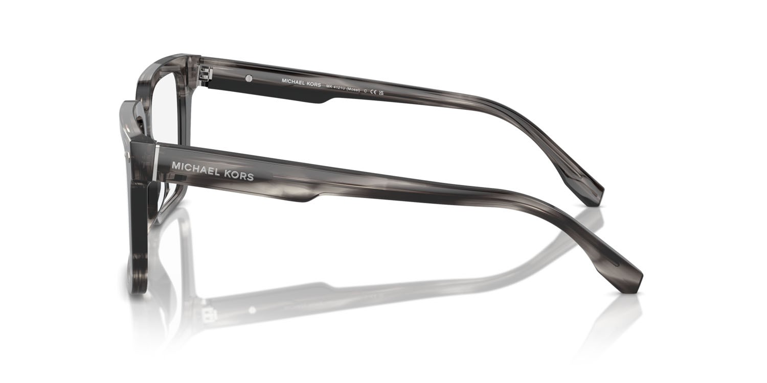 Occhiali da vista Michael Kors Mosel MK 4121U (3966) colore corno nero forma quadrato lenti lente demo