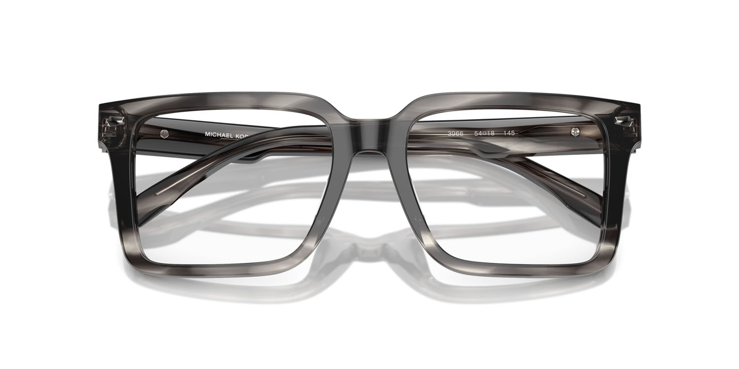 Occhiali da vista Michael Kors Mosel MK 4121U (3966) colore corno nero forma quadrato lenti lente demo