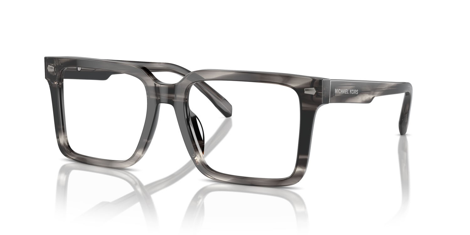 Occhiali da vista Michael Kors Mosel MK 4121U (3966) colore corno nero forma quadrato lenti lente demo