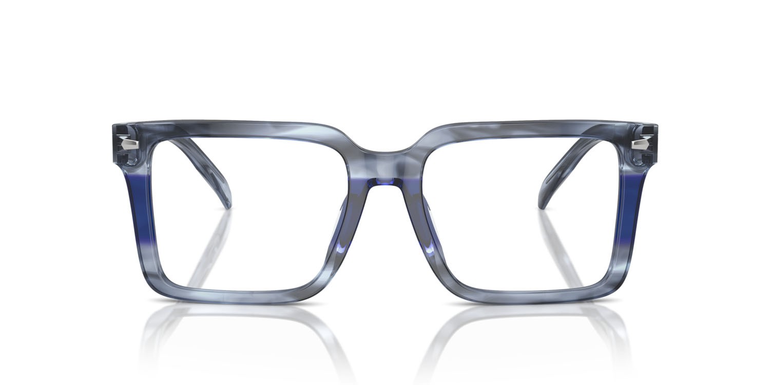 Occhiali da vista Michael Kors Mosel MK 4121U (3979) colore blu effetto corno forma quadrato lenti lente demo