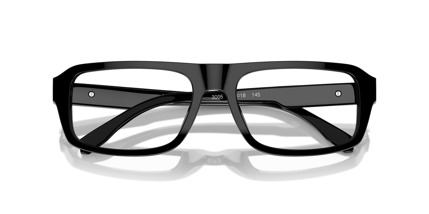 Occhiali da vista Michael Kors Rioja MK 4122U (3005) colore nero forma irregolare lenti lente demo
