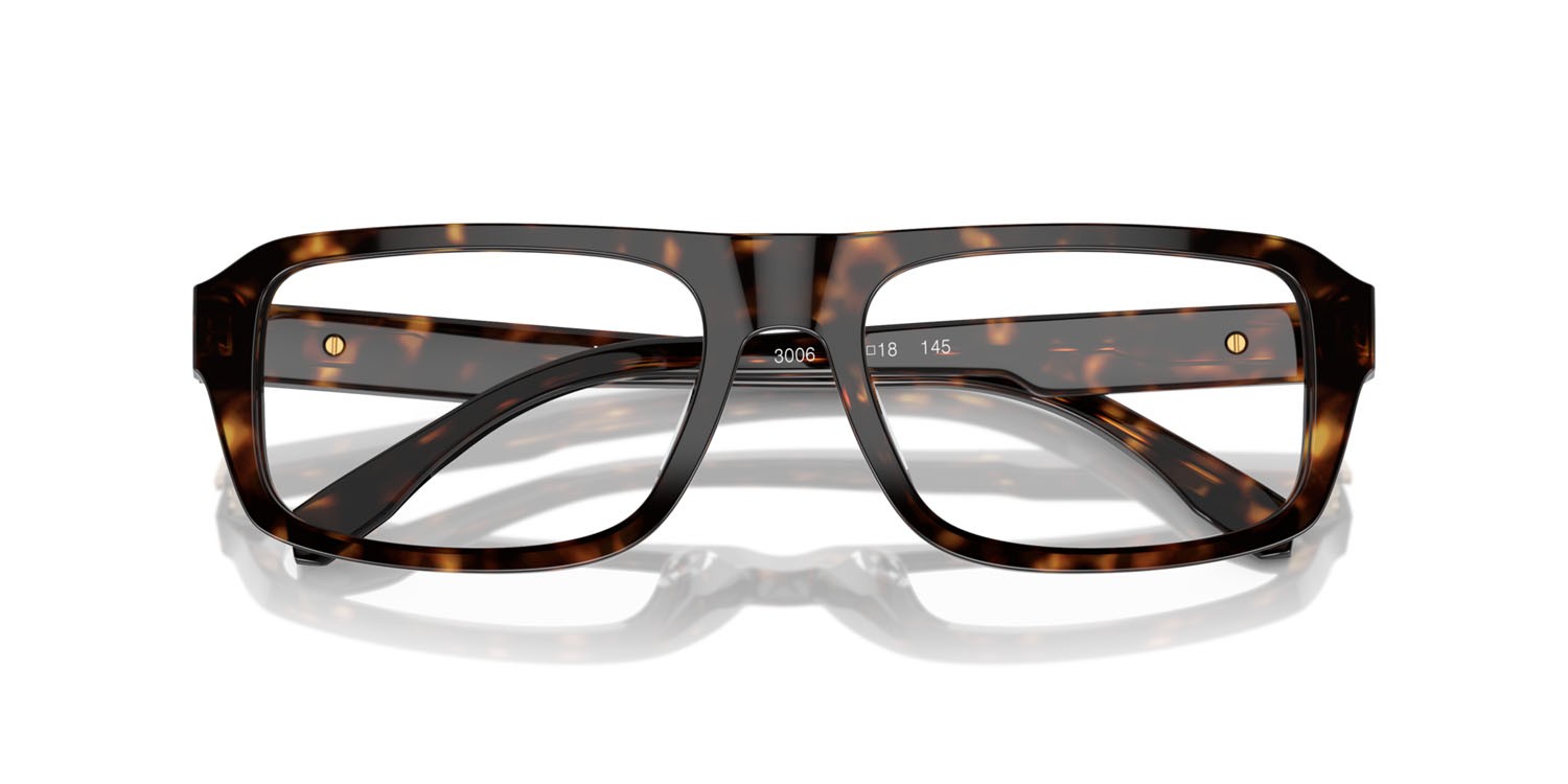 Occhiali da vista Michael Kors Rioja MK 4122U (3006) colore tartarugato scuro forma irregolare lenti lente demo
