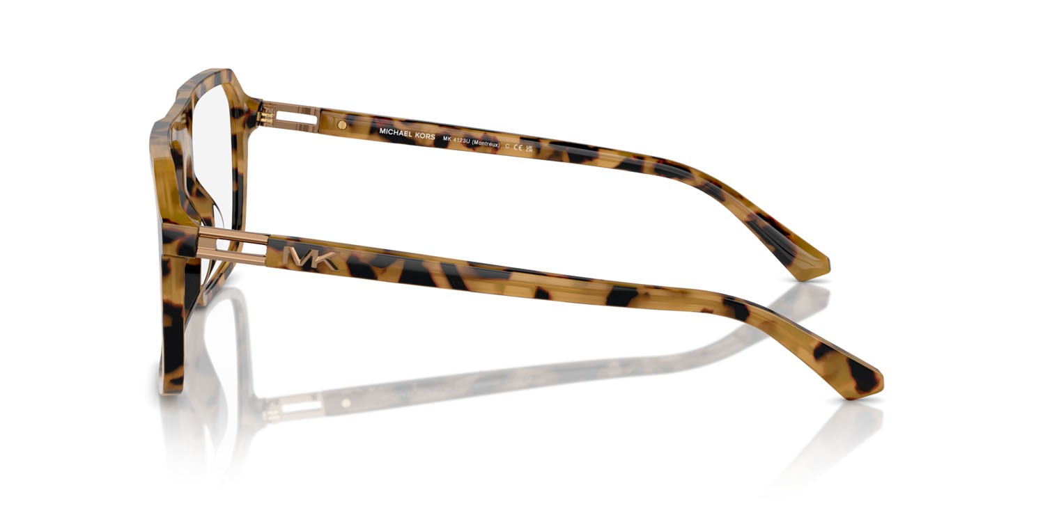 Brillen Michael Kors Montreux MK 4123U (3930) farbe tartarugato vintage form quadratisch gläser lente demo