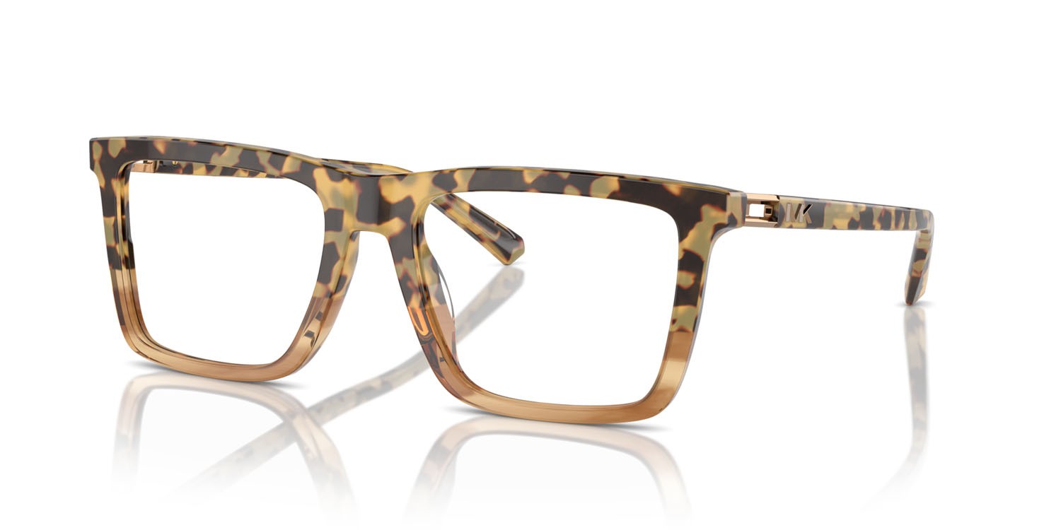 Occhiali da vista Michael Kors Sorengo MK 4124U (3965) colore brown block tortoise forma rettangolare lenti lente demo