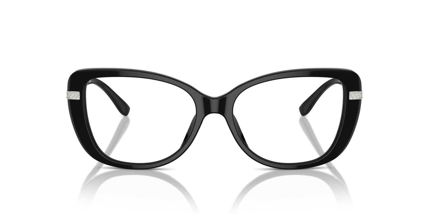 Occhiali da vista Michael Kors Formentera MK 4125BU (3005) colore nero forma cat eye lenti lente demo