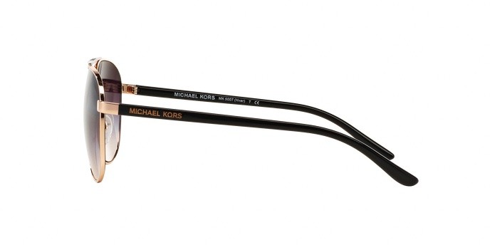 Occhiali da sole Michael Kors Hvar MK 5007 (109936) colore rose gold forma aviator lenti grey rose gradient