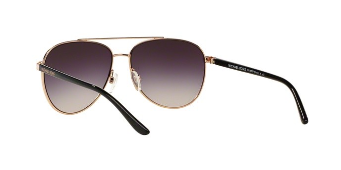 Occhiali da sole Michael Kors Hvar MK 5007 (109936) colore rose gold forma aviator lenti grey rose gradient