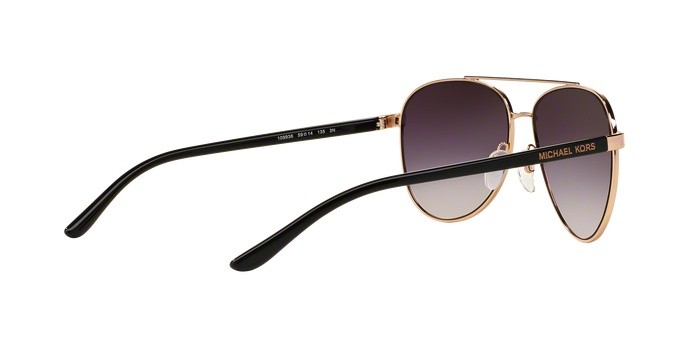 Occhiali da sole Michael Kors Hvar MK 5007 (109936) colore rose gold forma aviator lenti grey rose gradient