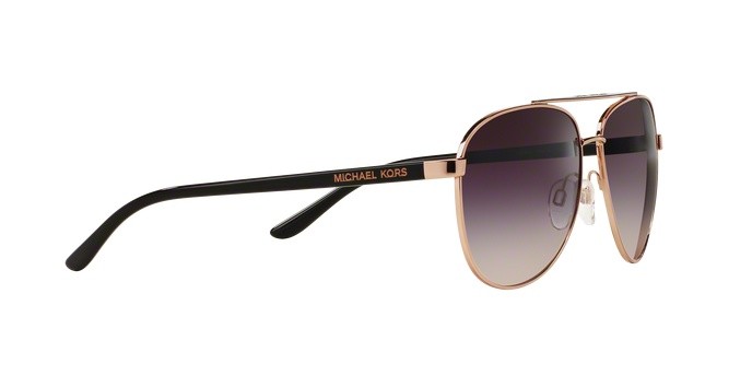 Occhiali da sole Michael Kors Hvar MK 5007 (109936) colore rose gold forma aviator lenti grey rose gradient