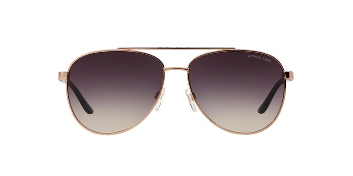 Occhiali da sole Michael Kors Hvar MK 5007 (109936) colore rose gold forma aviator lenti grey rose gradient