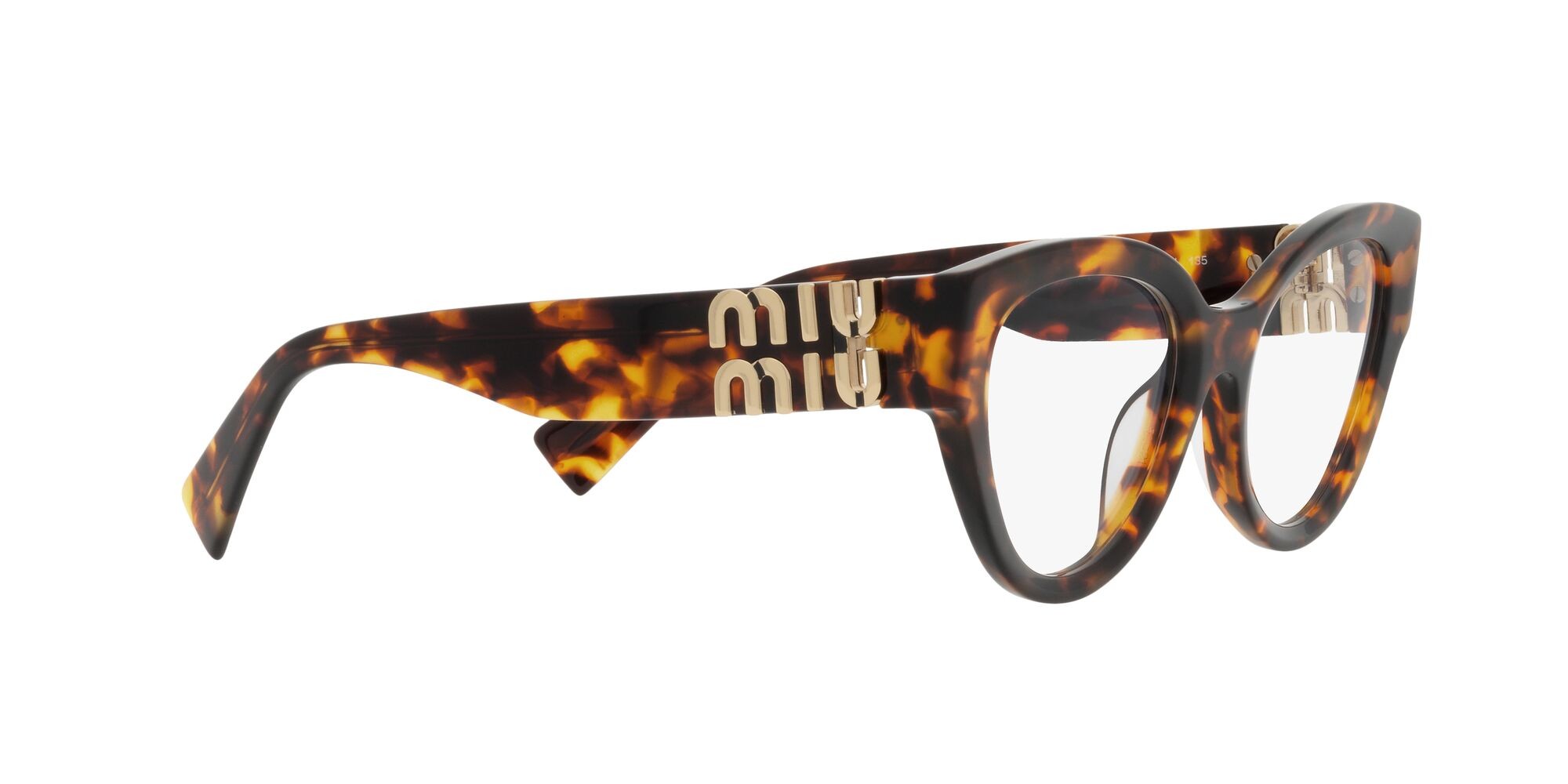 Brillen Miu Miu MU 01VV (VAU1O1) farbe havana miele form pantos gläser lente demo