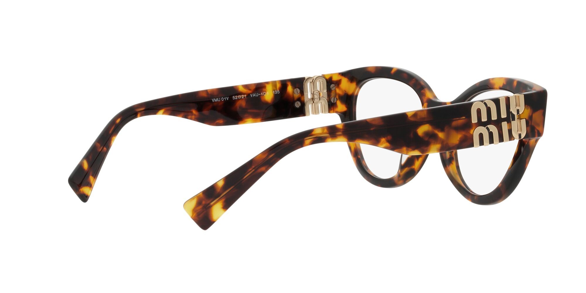 Brillen Miu Miu MU 01VV (VAU1O1) farbe havana miele form pantos gläser lente demo