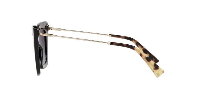 Sonnenbrillen Miu Miu MU 01WS (1AB5D1) farbe black form cat-eye gläser dark grey