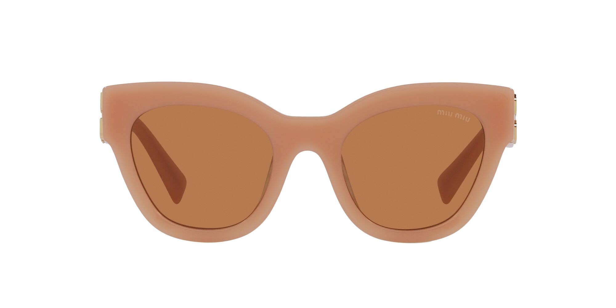 Sonnenbrillen Miu Miu MU 01YS (14H2Z1) farbe caramello form quadratisch gläser marrone
