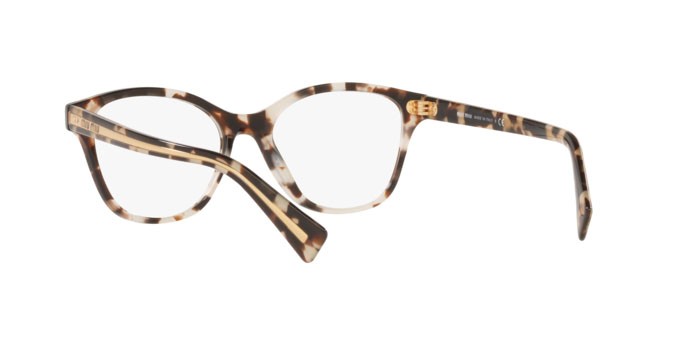 Brillen Miu Miu MU 02UV (UAO1O1) farbe havana form quadratisch gläser demo lens
