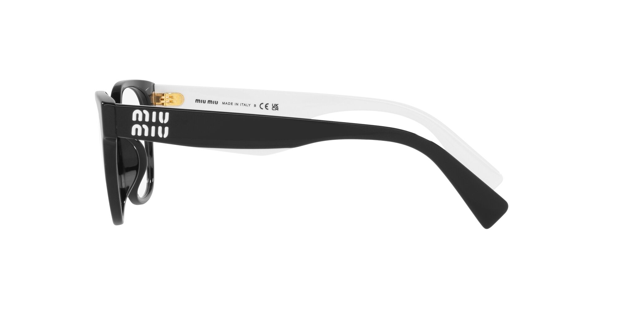 Brillen Miu Miu MU 02VV (10G1O1) farbe nero form quadratisch gläser lente demo
