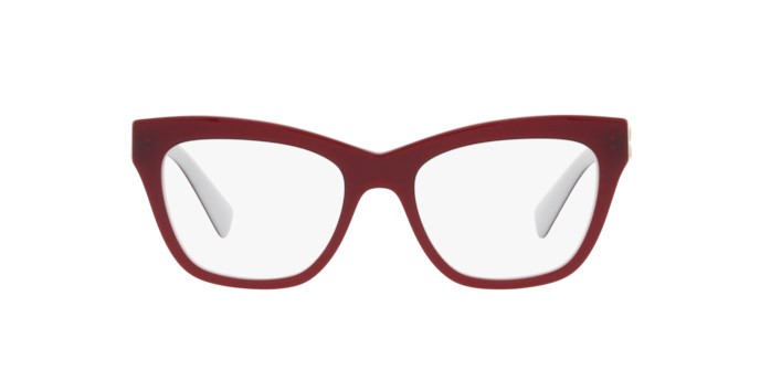 Brillen Miu Miu MU 03UV (10D1O1) farbe red form cat-eye gläser demo lens