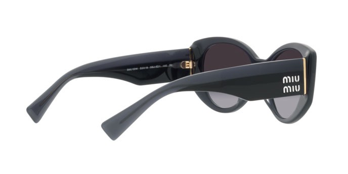 Sunglasses Miu Miu MU 03WS (06U5D1) color grey opal shape irregular lenses grey gradient