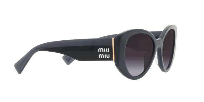 Sunglasses Miu Miu MU 03WS (06U5D1) color grey opal shape irregular lenses grey gradient
