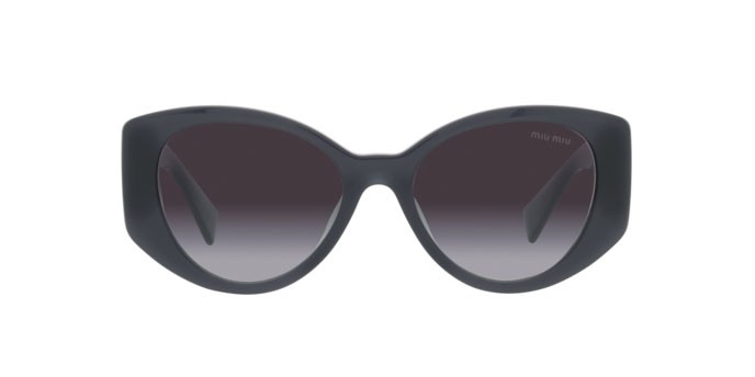 Sunglasses Miu Miu MU 03WS (06U5D1) color grey opal shape irregular lenses grey gradient