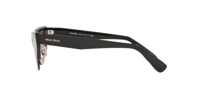 Sonnenbrillen Miu Miu Special project MU 04US (1AB0A0) farbe black form cat-eye gläser dark violet