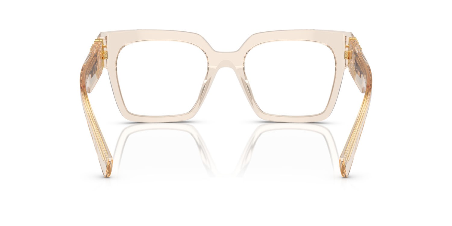 Eyeglasses Miu Miu MU 04UV (11T1O1) color sabbia trasparente shape square lenses lente demo