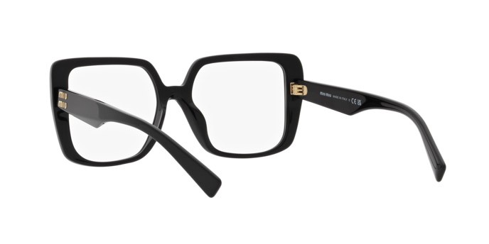 Brillen Miu Miu MU 06VV (1AB1O1) farbe nero form quadratisch gläser lente demo