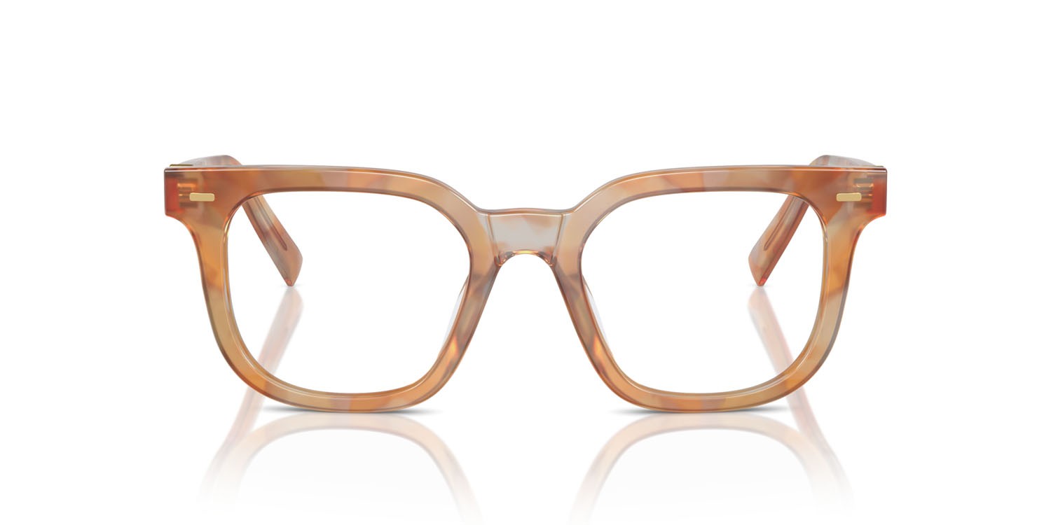 Brillen Miu Miu MU 06XV (13U1O1) farbe havana cream form quadratisch gläser lente demo