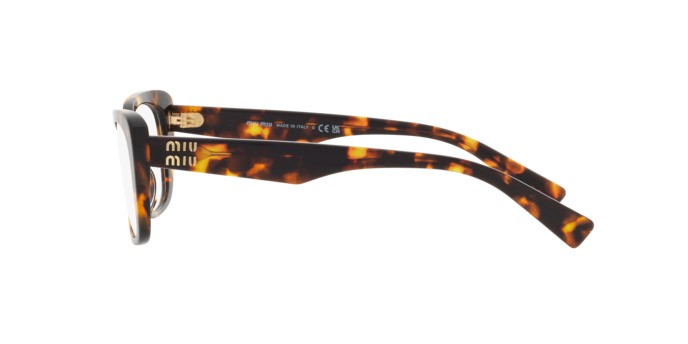 Brillen Miu Miu MU 07VV (VAU1O1) farbe havana miele form rechteckig gläser lente demo