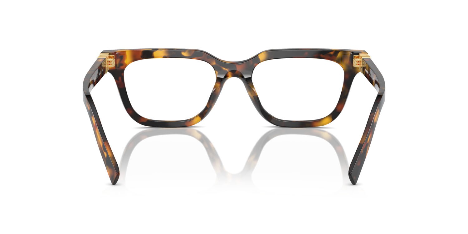 Eyeglasses Miu Miu MU 07XV (VAU1O1) color havana miele shape rectangle lenses lente demo