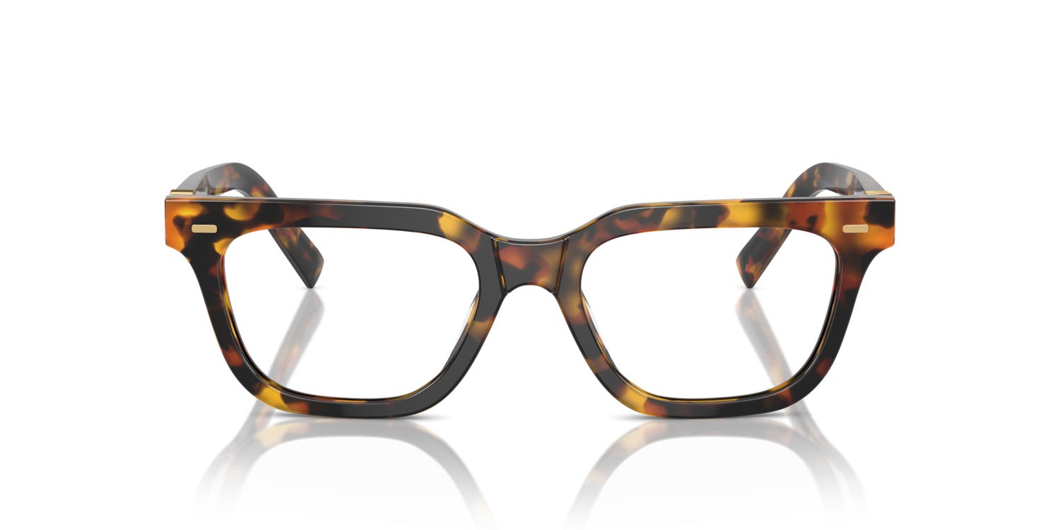 Eyeglasses Miu Miu MU 07XV (VAU1O1) color havana miele shape rectangle lenses lente demo