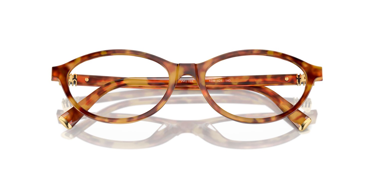 Eyeglasses Miu Miu MU 09XV (4BW1O1) color havana chiaro shape oval lenses lente demo
