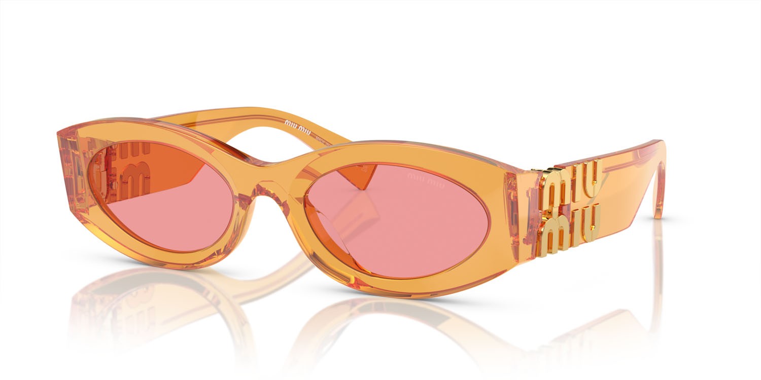 Sunglasses Miu  MU 11WS (12T1D0) shape oval lenses rosa