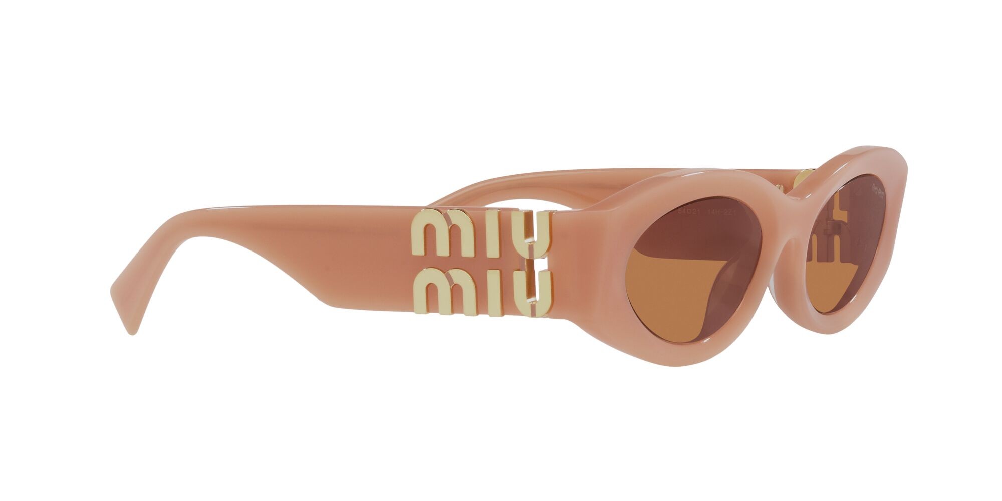 Sonnenbrillen Miu  MU 11WS (14H2Z1) farbe caramello form oval gläser marrone