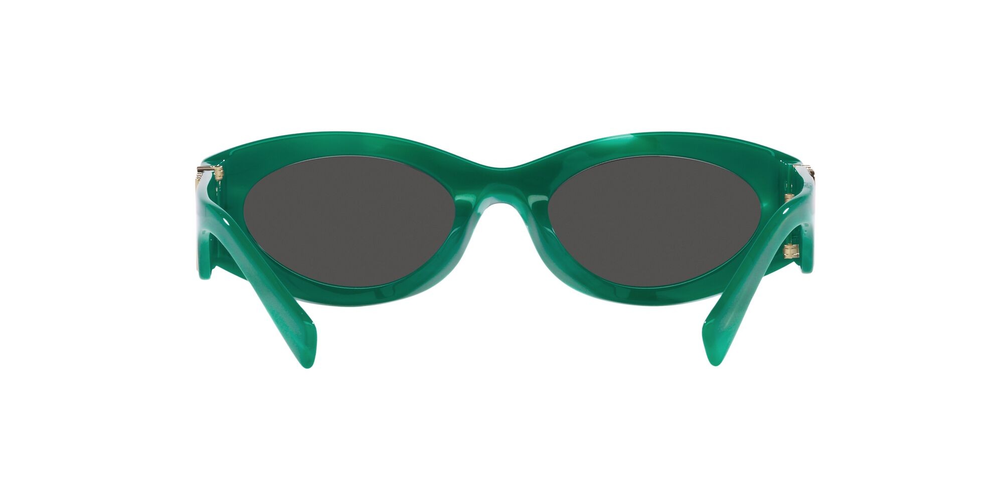 Occhiali da sole Miu  MU 11WS (15H5S0) colore verde forma ovale lenti grigio scuro