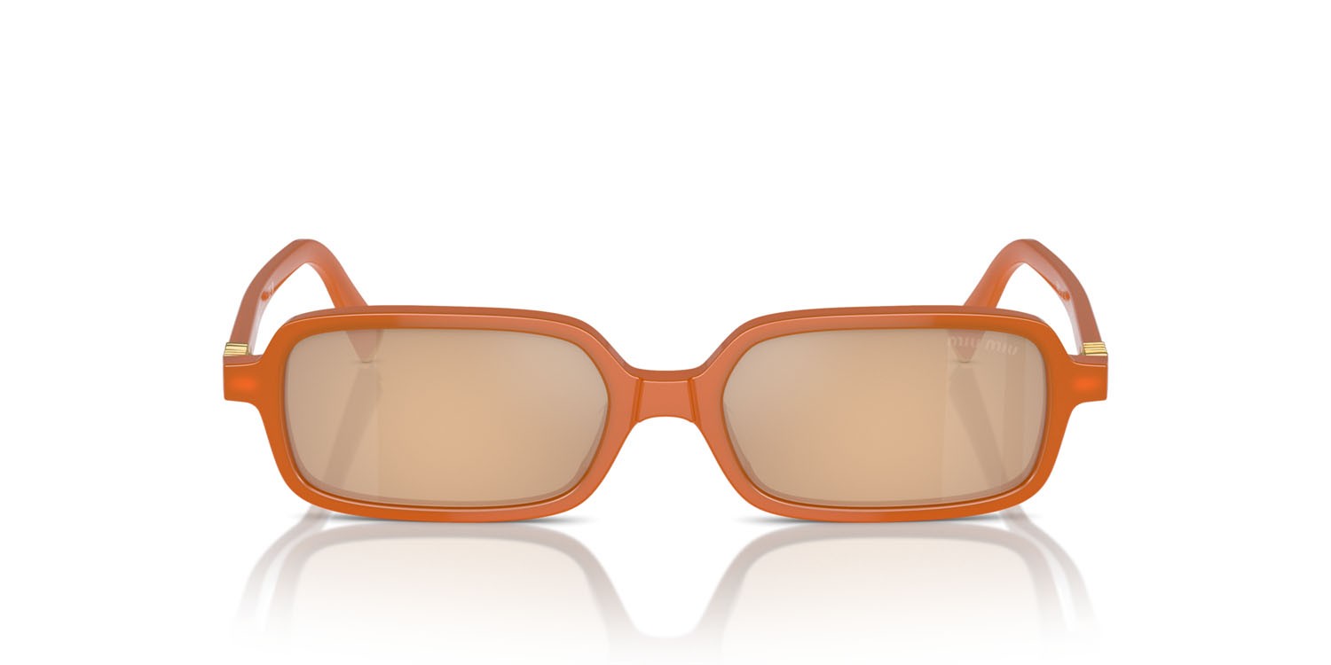 Occhiali da sole Miu Miu MU 11ZS (11V40D) colore turmeric opal forma rettangolare 
