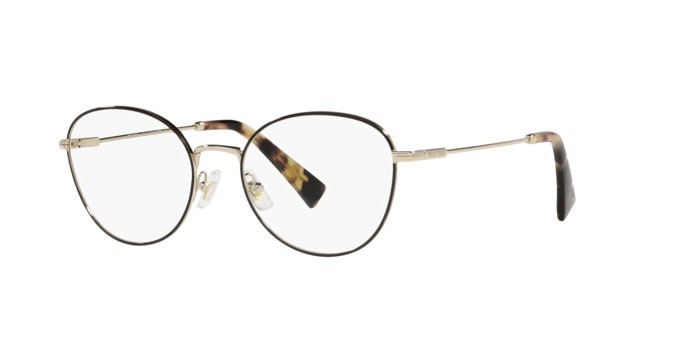 Brillen Miu Miu MU 50UV (AAV1O1) farbe black form pantos gläser demo lens