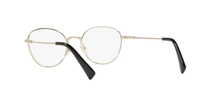 Brillen Miu Miu MU 50UV (ZVN1O1) farbe pale gold form pantos gläser demo lens