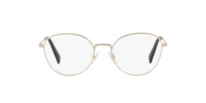 Brillen Miu Miu MU 50UV (ZVN1O1) farbe pale gold form pantos gläser demo lens