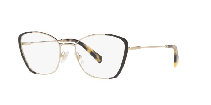 Brillen Miu Miu MU 51UV (AAV1O1) farbe black form pantos gläser demo lens