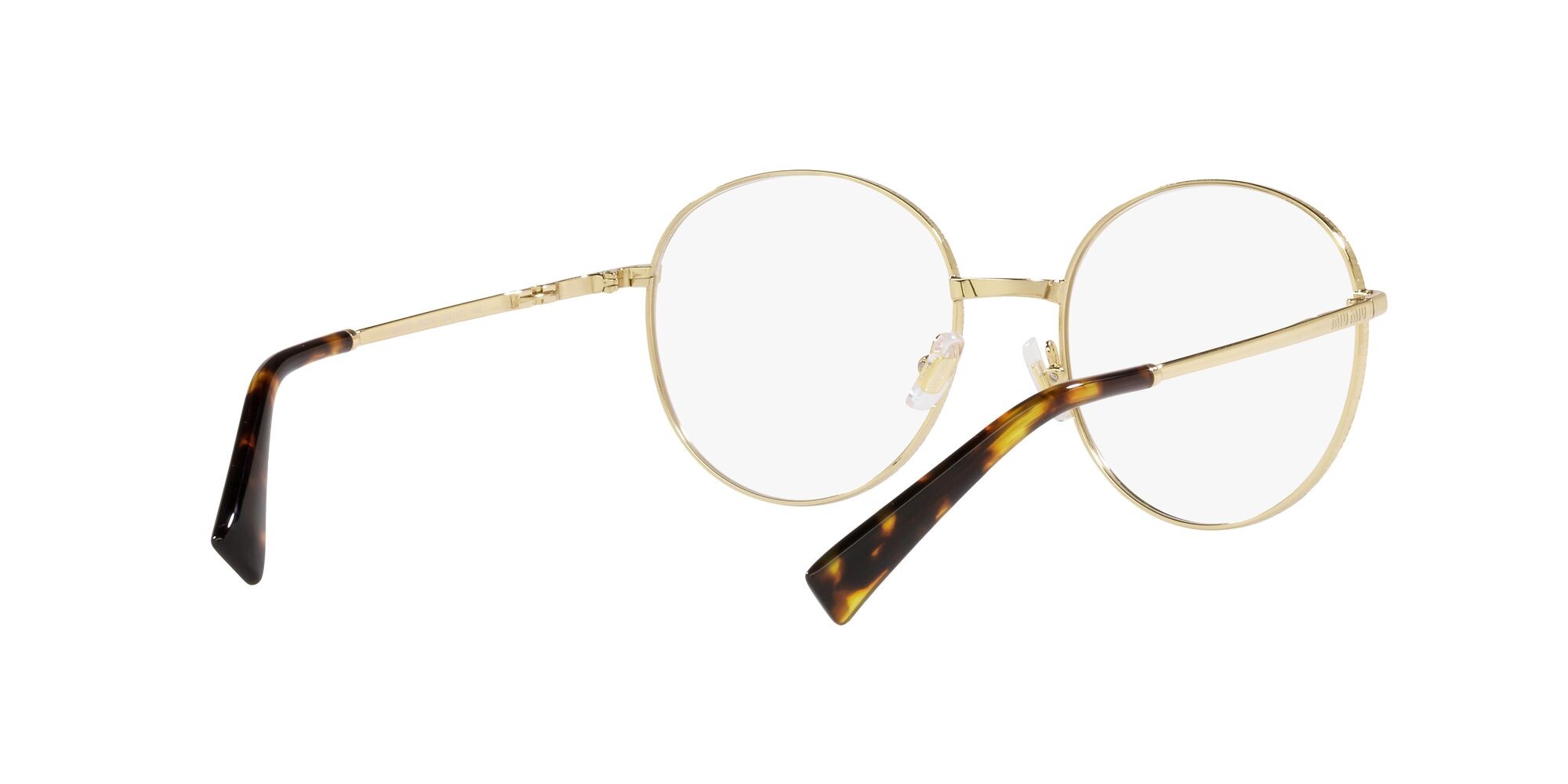 Brillen Miu Miu MU 51VV (5AK1O1) farbe oro form rund gläser lente demo