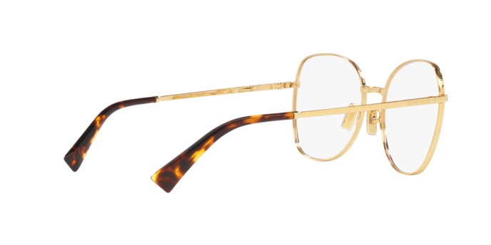 Brillen Miu Miu MU 52VV (5AK1O1) farbe oro form pantos gläser lente demo