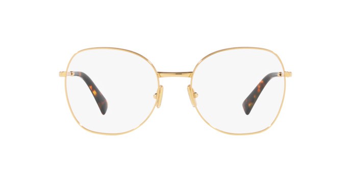 Brillen Miu Miu MU 52VV (5AK1O1) farbe oro form pantos gläser lente demo