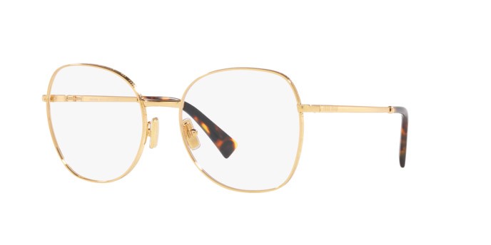 Brillen Miu Miu MU 52VV (5AK1O1) farbe oro form pantos gläser lente demo