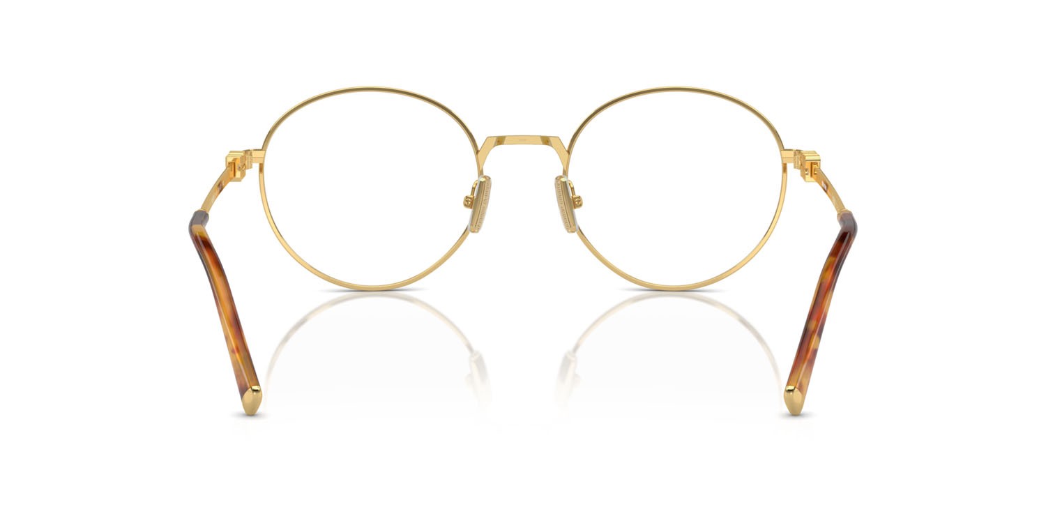 Occhiali da vista Miu Miu MU 52XV (5AK1O1) colore oro forma rotondo lenti lente demo