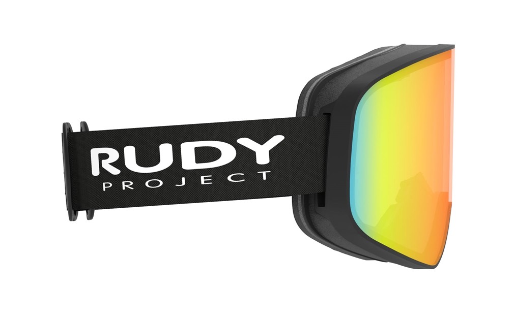 Ski and snowboard goggles Rudy Project Skermo MK204006-0001 color black matte lenses multilaser orange