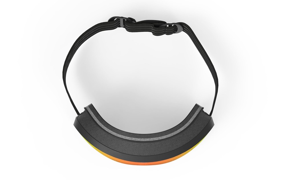 Ski and snowboard goggles Rudy Project Skermo MK204006-0001 color black matte lenses multilaser orange