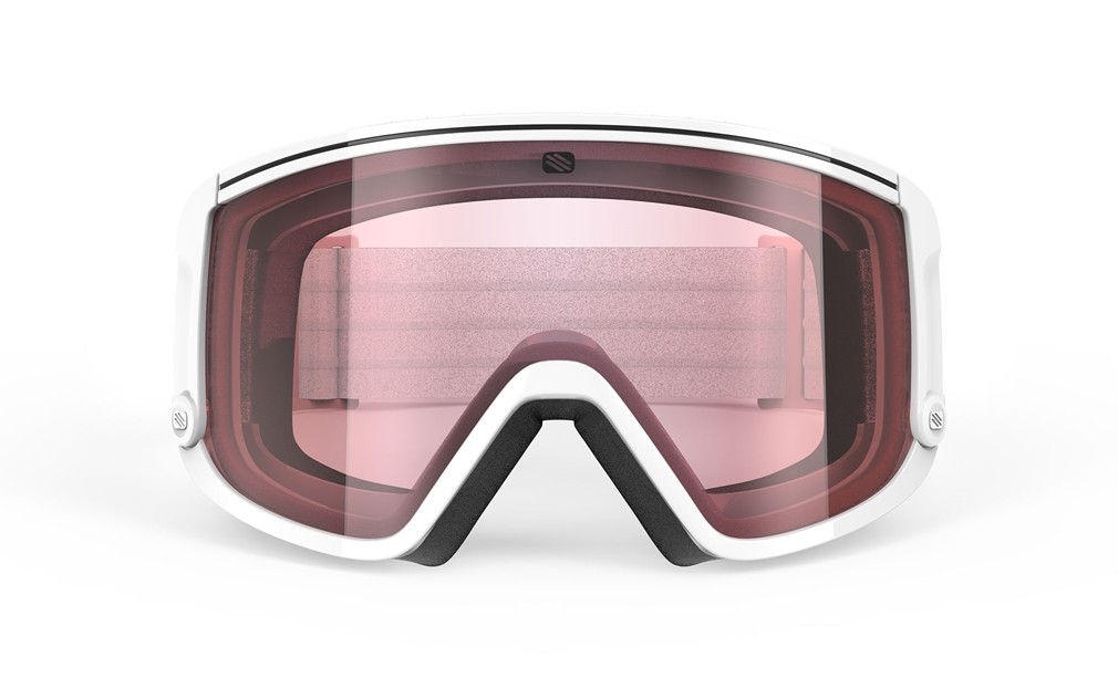 Ski and snowboard goggles Rudy Project Spincut MK212169-0000 color white gloss lenses kayvon red dl