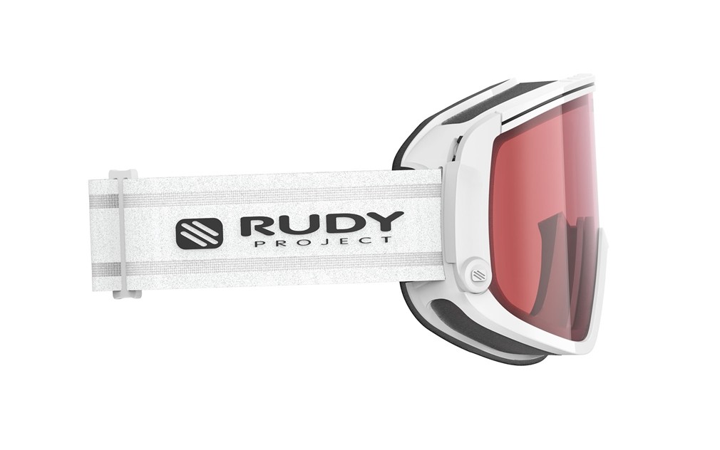 Ski and snowboard goggles Rudy Project Spincut MK212169-0000 color white gloss lenses kayvon red dl